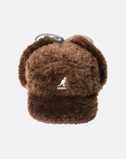 Kangol Faux Shearling Utility Flap Cap